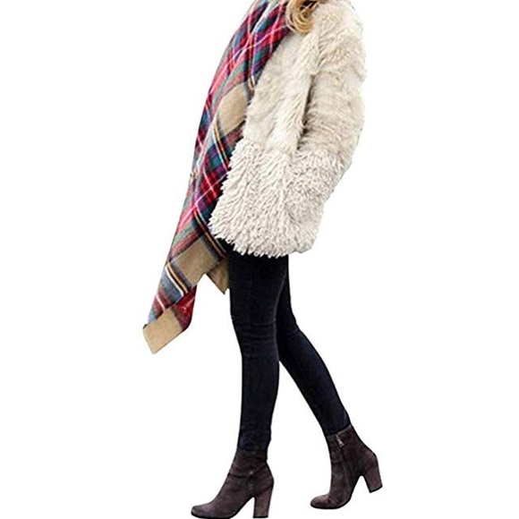 NEW DORA BRIDAL BLUSH BLANKET SCARF - Picture 2 of 6